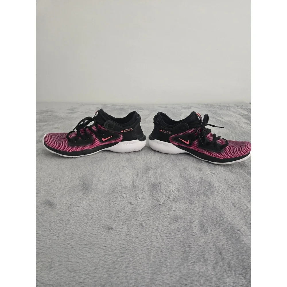 Nike Flex 2019 RN Running Athletic Shoes Women Size 8 Fushia Pink Black